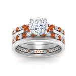 Load image into Gallery viewer, cathedral-multi-stack-orange-sapphire-band-ring-in-FD9275ROGSAOR-NL-WG
