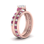 Load image into Gallery viewer, cathedral-multi-stack-pink-sapphire-band-ring-in-FD9275ROGSADRPI-NL-RG
