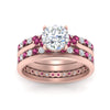 Load image into Gallery viewer, cathedral-multi-stack-pink-sapphire-band-ring-in-FD9275ROGSADRPI-NL-RG