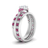 Load image into Gallery viewer, cathedral-multi-stack-pink-sapphire-band-ring-in-FD9275ROGSADRPI-NL-WG