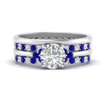 Load image into Gallery viewer, cathedral-multi-stack-sapphire-band-ring-in-FD9275ROGSABL-NL-WG

