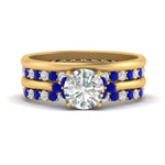 Load image into Gallery viewer, cathedral-multi-stack-sapphire-band-ring-in-FD9275ROGSABL-NL-YG
