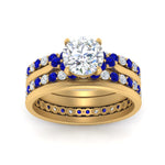 Load image into Gallery viewer, cathedral-multi-stack-sapphire-band-ring-in-FD9275ROGSABL-NL-YG
