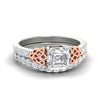 Load image into Gallery viewer, celtic-asscher-cut-diamond-wedding-ring-set-in-white-gold-fdens2255assleep-nl-wg-ws1.jpg