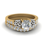 Load image into Gallery viewer, celtic-asscher-cut-diamond-wedding-ring-set-in-yellow-gold-FDENS2255B1AS-NL-YG_294e7b02-09e3-4a52-957d-3838cff1db1c?v=1757056955
