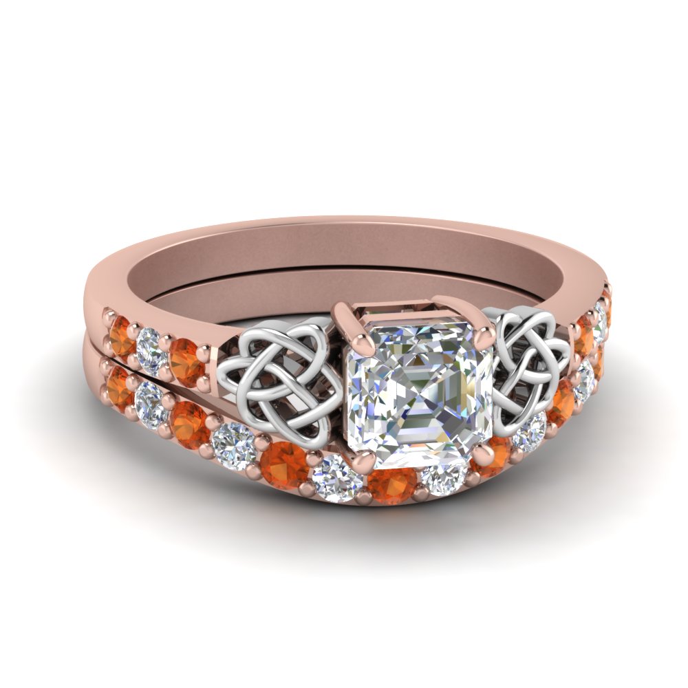 celtic-asscher-cut-diamond-wedding-ring-set-with-orange-sapphire-in-rose-gold-FDENS2255B1ASGSAOR-NL-RG_891725e2-fca8-4e76-ab18-6f5597f0d01e?v=1757056956