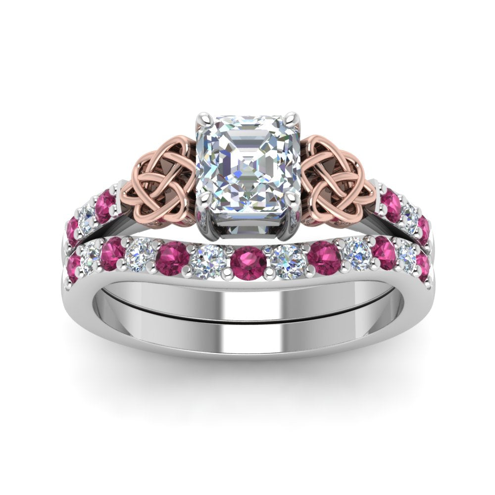 celtic-asscher-cut-diamond-wedding-ring-set-with-pink-sapphire-in-white-gold-FDENS2255B1ASGSADRPIANGLE5-NL-WG_8d6c4524-a960-4657-86d9-4a0cf3844025?v=1757056956