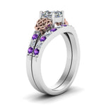 Load image into Gallery viewer, celtic-asscher-cut-diamond-wedding-ring-set-with-violet-topaz-in-white-gold-FDENS2255B1ASGVITOANGLE2-NL-WG_b33d0843-c125-4377-b2ab-cdca1c657375?v=1757056956
