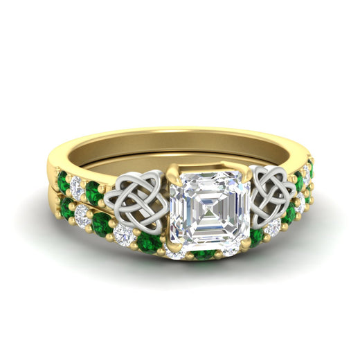 celtic-asscher-cut-emerald-wedding-ring-set-in-yellow-gold-fdens2255asgemgrsleep-nl-yg-ws1.jpg