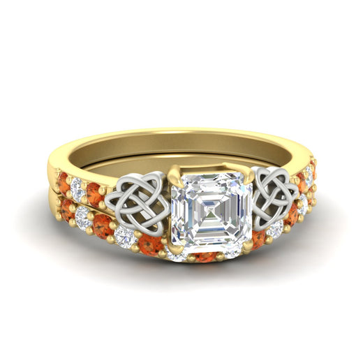 celtic-asscher-cut-orange-sapphire-wedding-ring-set-in-yellow-gold-fdens2255asgsaorsleep-nl-yg-ws1.jpg