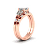 Load image into Gallery viewer, celtic-asscher-cut-ruby-wedding-ring-set-in-rose-gold-fdens2255asgrudrangle2-nl-rg-ws1.jpg