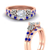 Load image into Gallery viewer, celtic-asscher-cut-sapphire-wedding-ring-set-in-rose-gold-fdens2255asgsablangle3-nl-rg-ws1.jpg