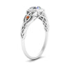 Load image into Gallery viewer, Celtic Bezel Lab Round Diamond Engagement Ring