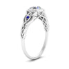 Load image into Gallery viewer, Celtic Bezel Lab Round Diamond Engagement Ring