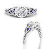 Load image into Gallery viewer, Celtic Bezel Lab Round Diamond Engagement Ring