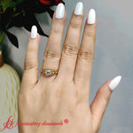 Load image into Gallery viewer, celtic-bezel-round-sapphire-engagement-ring-in-yellow-gold-FD10030ROR-YG-1