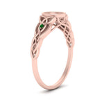 Load image into Gallery viewer, Celtic Bezel Semi Mount Engagement Ring
