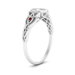Load image into Gallery viewer, Celtic Bezel Semi Mount Engagement Ring
