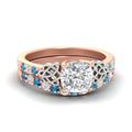Thumbnail 87 - celtic-cushion-cut-blue-topaz-wedding-ring-set-in-rose-gold-fdens2255cugicbltosleep-nl-rg-ws1.jpg