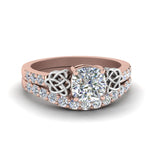 Load image into Gallery viewer, celtic-cushion-cut-diamond-wedding-ring-set-in-rose-gold-FDENS2255B1CU-NL-RG_1e5c50e8-0ebc-4c4e-acf6-835eaf6481d5?v=1757065024
