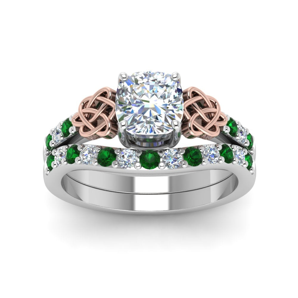 celtic-cushion-cut-diamond-wedding-ring-set-with-emerald-in-white-gold-FDENS2255B1CUGEMGRANGLE5-NL-WG_2a2aeb6e-e60d-4e54-a741-89f3ad875386?v=1757065024
