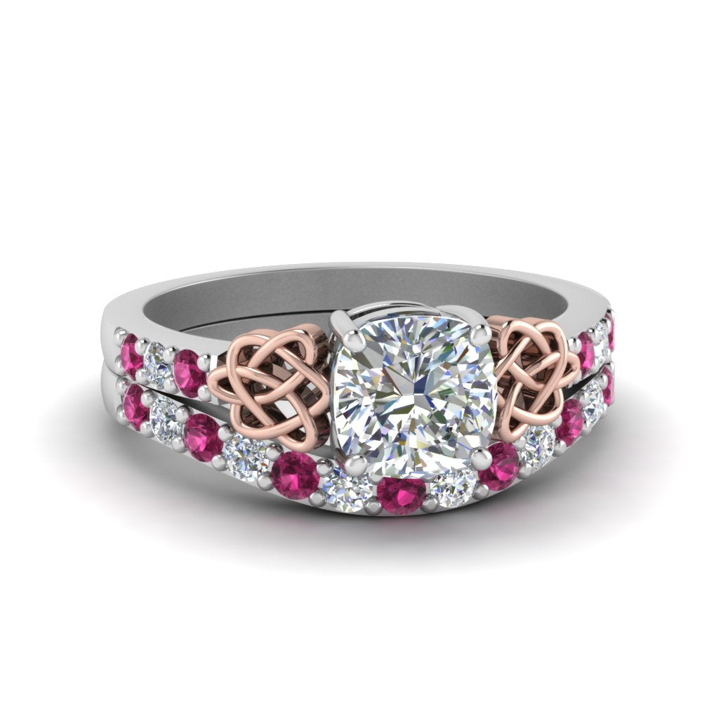 celtic-cushion-cut-diamond-wedding-ring-set-with-pink-sapphire-in-white-gold-FDENS2255B1CUGSADRPI-NL-WG_a5588011-474a-42e7-b665-62efd860b047?v=1757065044