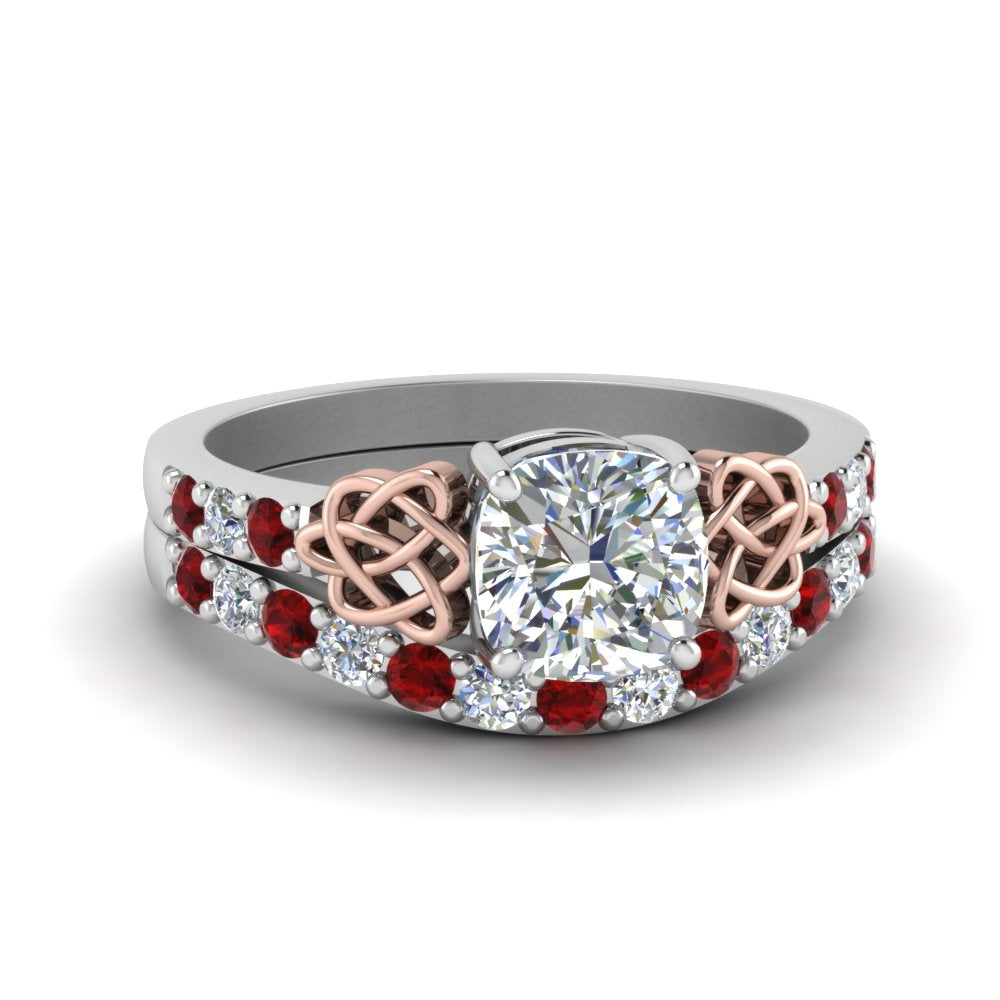 celtic-cushion-cut-diamond-wedding-ring-set-with-ruby-in-white-gold-FDENS2255B1CUGRUDR-NL-WG_b2d9331f-480a-45d3-bc1e-c8e2101c906c?v=1757065045