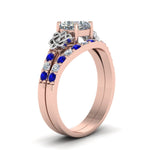 Load image into Gallery viewer, celtic-cushion-cut-diamond-wedding-ring-set-with-sapphire-in-rose-gold-FDENS2255B1CUGSABLANGLE2-NL-RG_4254e3bc-9219-4080-860d-903c305d3b50?v=1757065024
