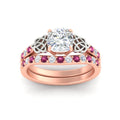 Thumbnail 34 - celtic-cushion-cut-pink-sapphire-wedding-ring-set-in-rose-gold-fdens2255cugsadrpiangle5-nl-rg-ws1.jpg