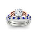 Thumbnail 26 - celtic-cushion-cut-sapphire-wedding-ring-set-in-white-gold-fdens2255cugsablangle5-nl-wg-ws1.jpg