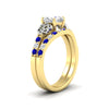 Load image into Gallery viewer, celtic-cushion-cut-sapphire-wedding-ring-set-in-yellow-gold-fdens2255cugsablangle2-nl-yg-ws1.jpg