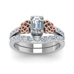 Load image into Gallery viewer, celtic-emerald-cut-diamond-wedding-ring-set-in-white-gold-FDENS2255B1EMANGLE5-NL-WG_cc9dbe89-21d8-4682-83ec-a5777c59550e?v=1757056978

