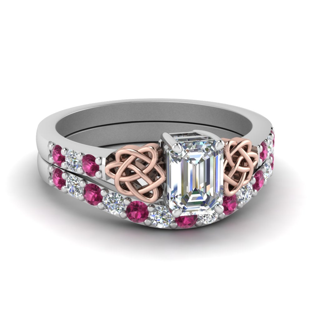 celtic-emerald-cut-diamond-wedding-ring-set-with-pink-sapphire-in-white-gold-FDENS2255B1EMGSADRPI-NL-WG_eb4e8024-fe2c-4ce5-87d2-84396e1a7ef4?v=1757056978