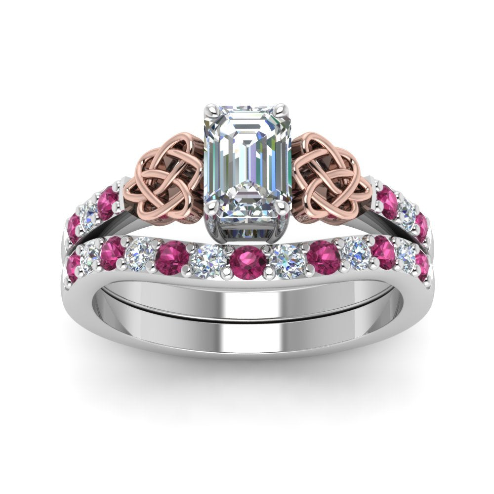 celtic-emerald-cut-diamond-wedding-ring-set-with-pink-sapphire-in-white-gold-FDENS2255B1EMGSADRPIANGLE5-NL-WG_b33a5aa5-3ab0-438f-88f5-6f726e63867b?v=1757056978