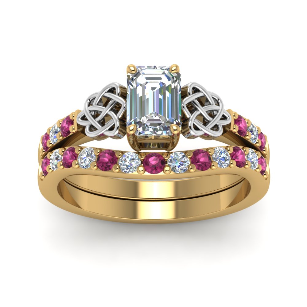 celtic-emerald-cut-diamond-wedding-ring-set-with-pink-sapphire-in-yellow-gold-FDENS2255B1EMGSADRPIANGLE5-NL-YG_fdb4441d-f90b-4aba-b936-9486d1892980?v=1757056978