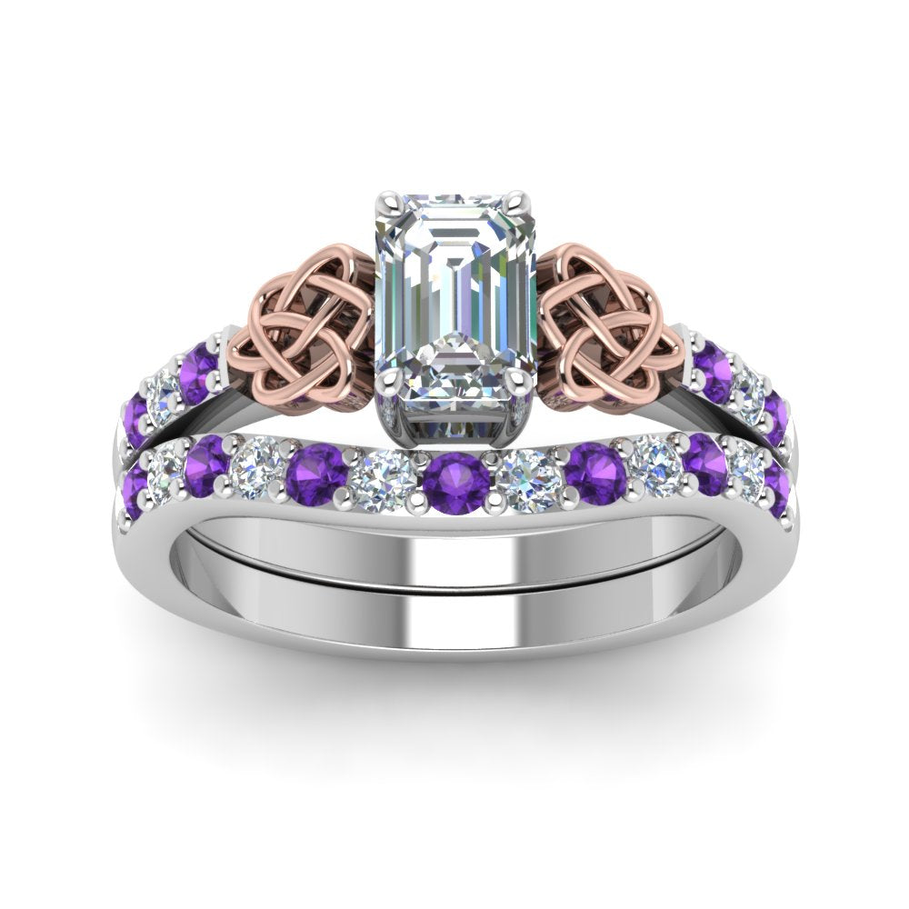 celtic-emerald-cut-diamond-wedding-ring-set-with-violet-topaz-in-white-gold-FDENS2255B1EMGVITOANGLE5-NL-WG?v=1757056884