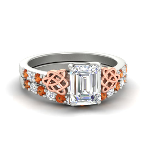 celtic-emerald-cut-orange-sapphire-wedding-ring-set-in-white-gold-fdens2255emgsaorsleep-nl-wg-ws1.jpg