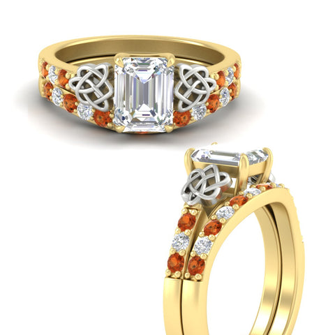 celtic-emerald-cut-orange-sapphire-wedding-ring-set-in-yellow-gold-fdens2255emgsaorangle3-nl-yg-ws1.jpg