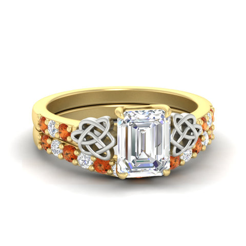 celtic-emerald-cut-orange-sapphire-wedding-ring-set-in-yellow-gold-fdens2255emgsaorsleep-nl-yg-ws1.jpg
