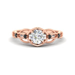 Load image into Gallery viewer, celtic-infinity-round-cut-black-diamond-engagement-ring-in-rose-gold-fdenr11611rorgblacksleep-nl-rg.jpg?v=1764671682