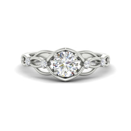 Celtic infinity Round Diamond Ring