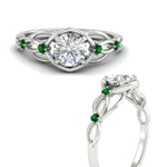Load image into Gallery viewer, celtic-infinity-round-cut-emerald-engagement-ring-in-white-gold-fdenr11611rorgemgrangle3-nl-wg_a512f77a-b613-455e-b652-030c79e25c2f.jpg?v=1764671694
