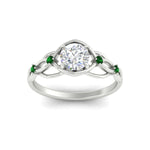 Load image into Gallery viewer, celtic-infinity-round-cut-emerald-engagement-ring-in-white-gold-fdenr11611rorgemgrangle5-nl-wg.jpg?v=1764671682