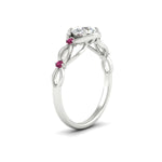 Load image into Gallery viewer, celtic-infinity-round-cut-pink-sapphire-engagement-ring-in-white-gold-fdenr11611rorgsadrpiangle2-nl-wg.jpg?v=1764671682