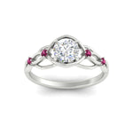 Load image into Gallery viewer, celtic-infinity-round-cut-pink-sapphire-engagement-ring-in-white-gold-fdenr11611rorgsadrpiangle5-nl-wg.jpg?v=1764671682