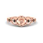 Load image into Gallery viewer, celtic-infinity-semi-mount-black-diamond-engagement-ring-in-rose-gold-fdenr11611smgblacksleep-nl-rg.jpg?v=1764671740