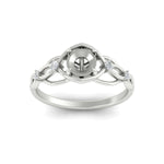 Load image into Gallery viewer, celtic-infinity-semi-mount-diamond-engagement-ring-in-white-gold-fdenr11611smangle5-nl-wg.jpg?v=1764671740