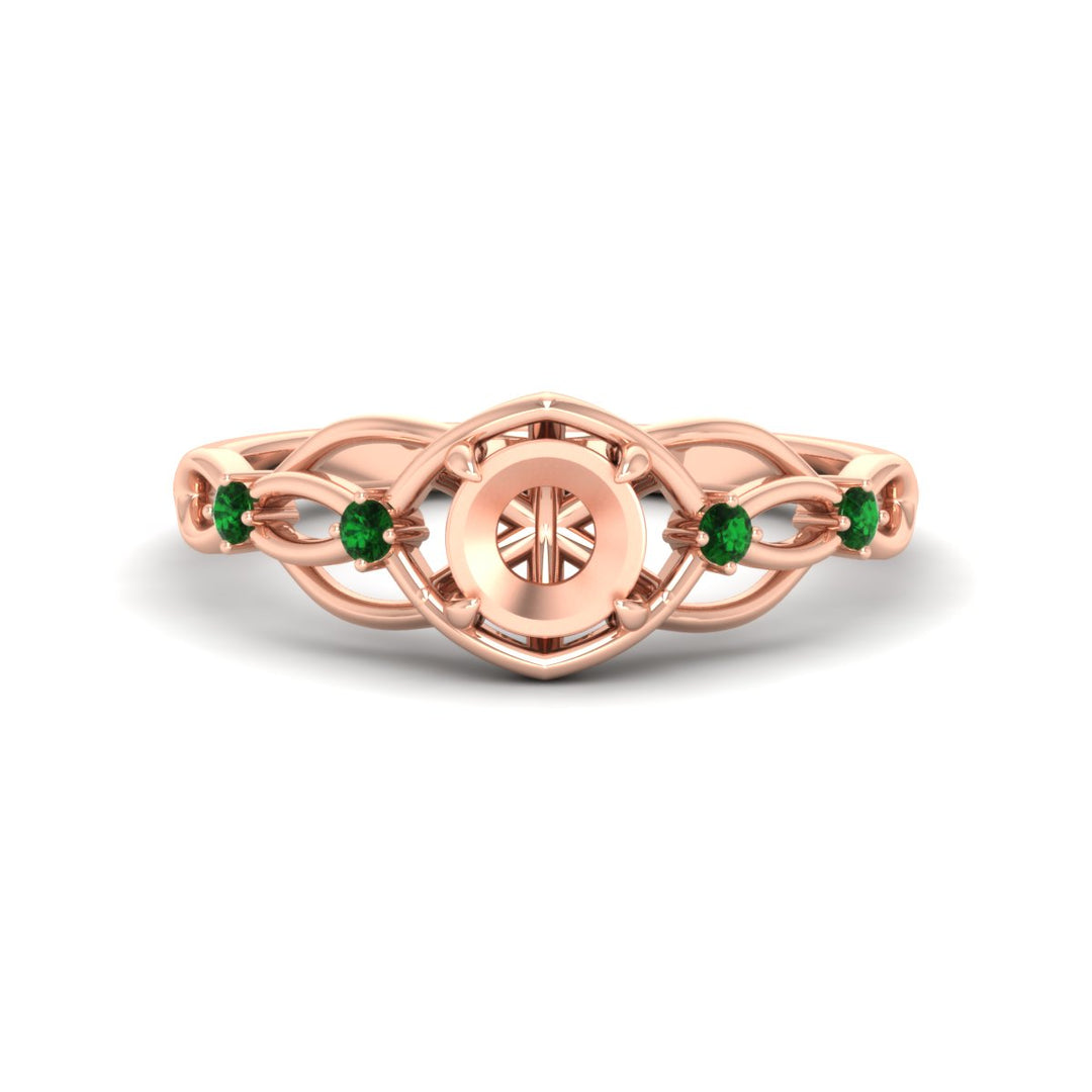 celtic-infinity-semi-mount-emerald-engagement-ring-in-rose-gold-fdenr11611smgemgrsleep-nl-rg.jpg?v=1764671740