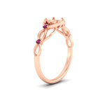 Load image into Gallery viewer, celtic-infinity-semi-mount-pink-sapphire-engagement-ring-in-rose-gold-fdenr11611smgsadrpiangle2-nl-rg.jpg?v=1764671740