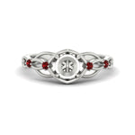 Load image into Gallery viewer, celtic-infinity-semi-mount-ruby-engagement-ring-in-white-gold-fdenr11611smgrudrsleep-nl-wg.jpg?v=1764671740